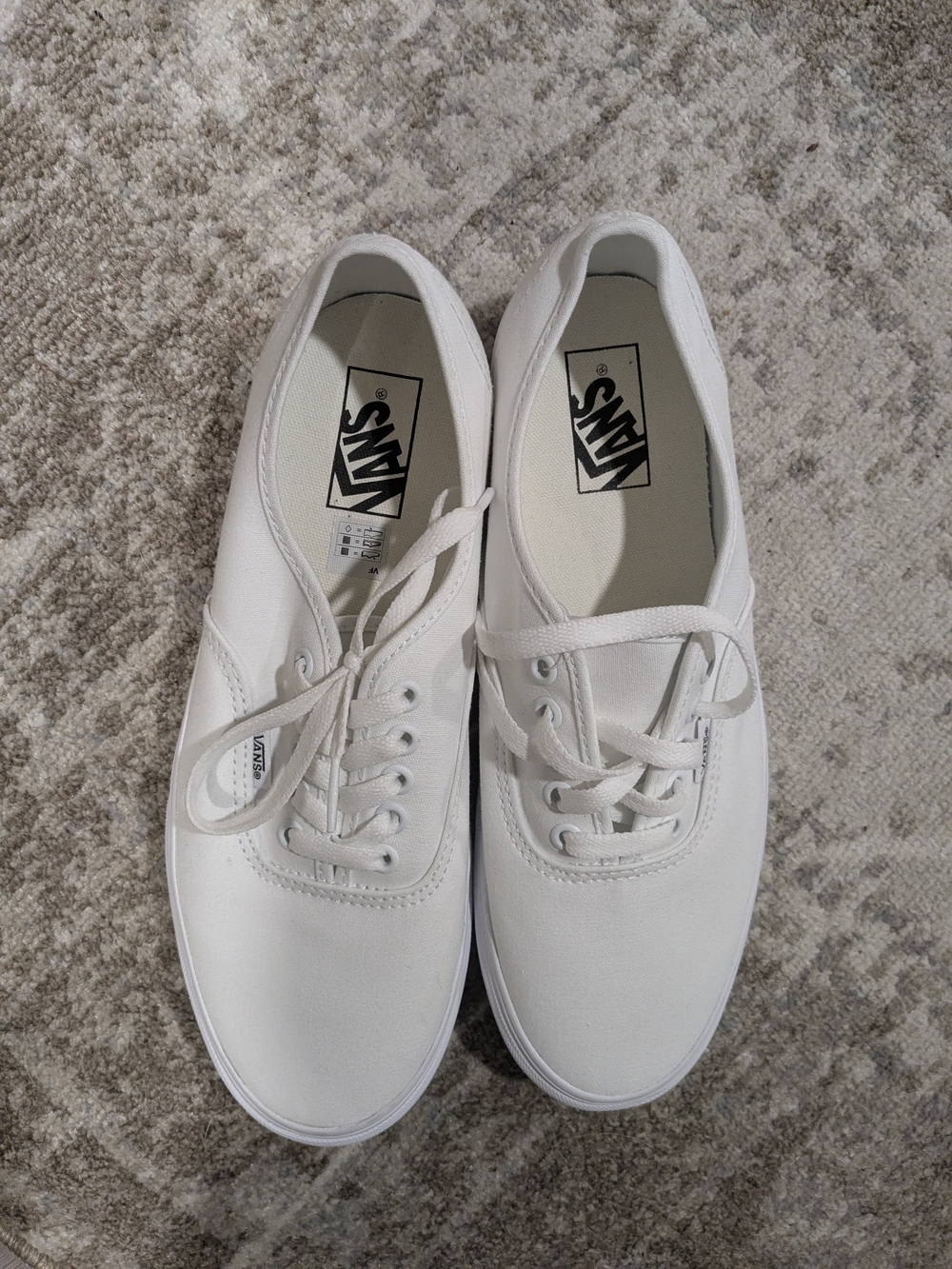 New Without Tags Vans Authentic Canvas Sneakers - White
